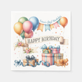 Nalle Ballods Kids Photo Birthday Pappersservett