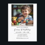 Nalle Ballods Kids Photo Birthday Vykort<br><div class="desc">Cute Nalle Balloons Kids Photo Birthday Tack för vykortet. Cute teckning i en nalle med färgstarka ballonger och moln på blå bakgrund. Lägg till foto,  text och namn.</div>