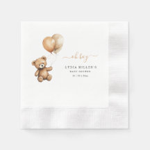 Nalle Ballonger babydusch Könsneutrala