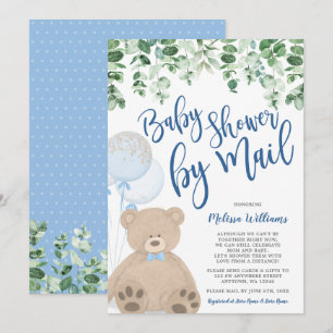 Nalle Ballonger Eucalyptus Babyskor efter post Inbjudningar