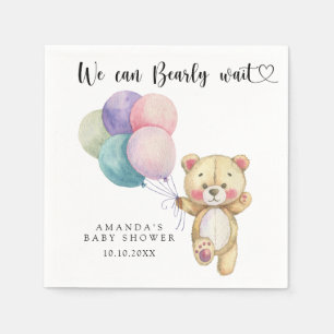 Nalle-ballonger - vi kan vänta tidigt pappersservett