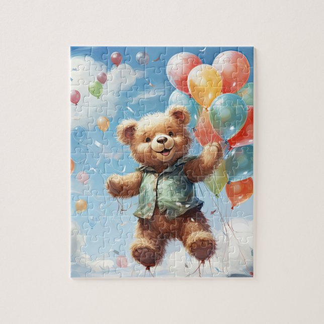 Nalle Balloon Äventyr Jigszawa Puzzle Pussel (Vertikal)