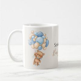 Nalle Balloon Brown Kaffemugg