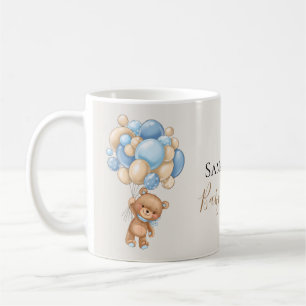 Nalle Balloon Brown Kaffemugg
