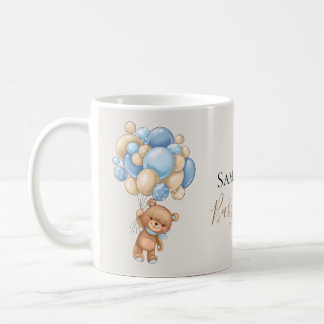 Nalle Balloon Brown Kaffemugg (Vänster)