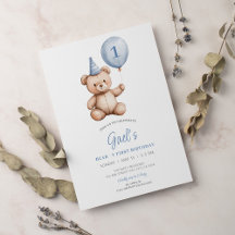 Nalle Balloon First Birthday