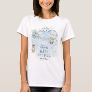 Nalle Balloons Boy Barly Wait Baby Shower T Shirt