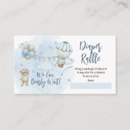 Nalle Balloons Boy Barly Wait Diaper Raffle Tilläggskort