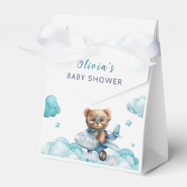 Nalle Barly Wait Baby Shower Presentaskar (Framsidan Sidan)