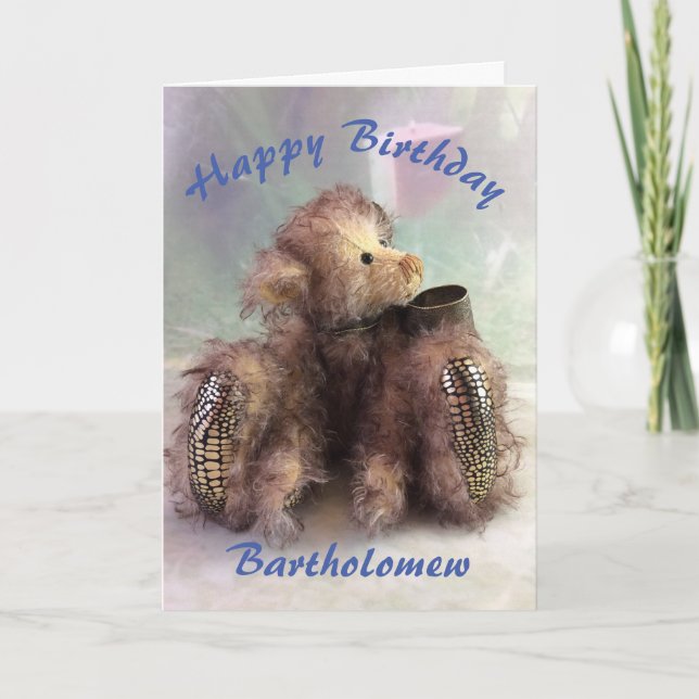 Nalle Birthday Kort (Framsida)