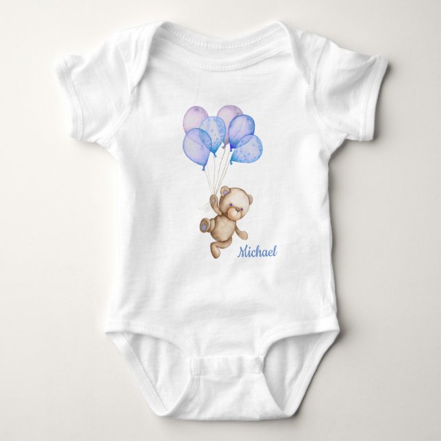 Nalle Björnen Baby Bear Baby Bodykosten T Shirt (Framsida)
