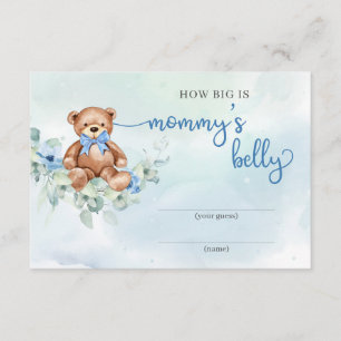 Nalle blåa blommor Hur stort är mamma Bürg? Tilläggskort
