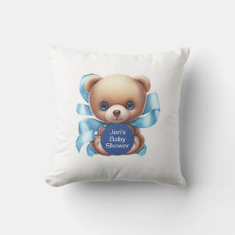 Nalle Blue Baby Shower Kudde