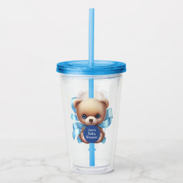 Nalle Blue Baby Shower Take Away Mugg