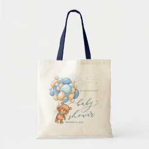 Nalle Blue Balloes Tote Bag Bag Tygkasse