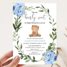 Nalle Blue Greenery blommigt boydusch