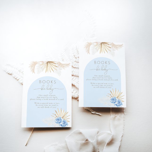 Nalle Boho Blue Boy Shower Bok-begäran Tilläggskort (Skapare uppladdad)