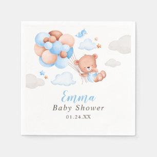 Nalle Boy Baby Shower Pappersservett