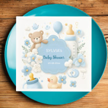 Nalle Boy Blue Baby Shower