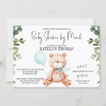 Nalle Boy Greenery Baby Shower by Mail
