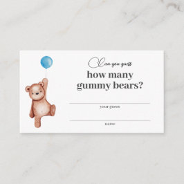Nalle Boy Shower Hur många gummiben är Tilläggskort