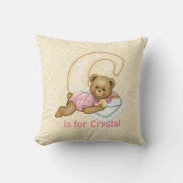 Nalle Brev C Monogram - Anpassa Kudde