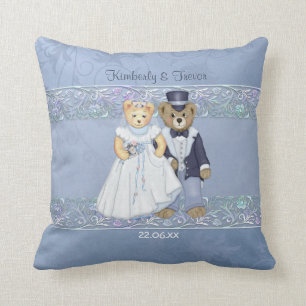 Nalle Bride and Groom Bröllop - Anpassa Kudde