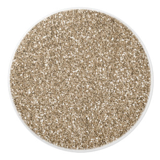 nalle Brown Guld Glitter       Knopp