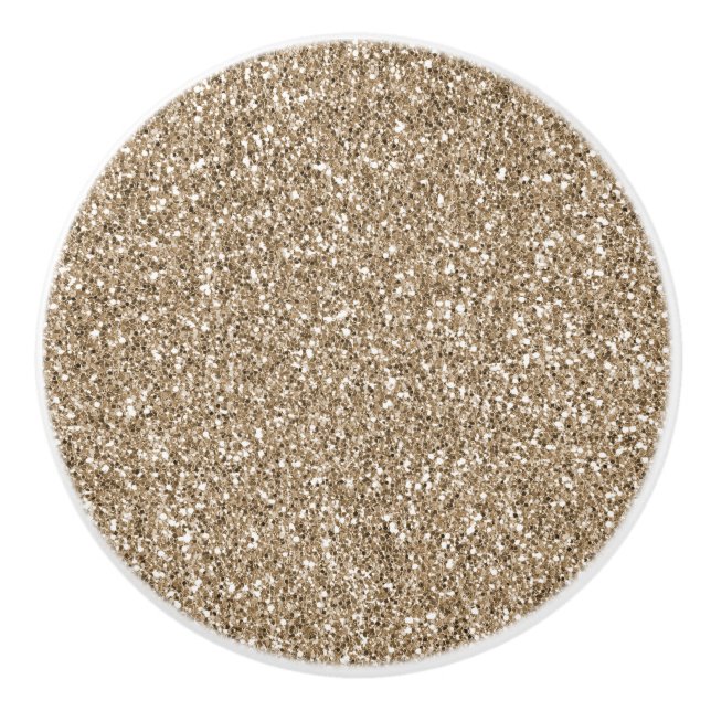 nalle Brown Guld Glitter       Knopp (Framsidan)