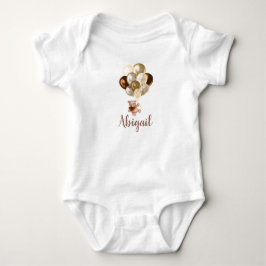 Nalle Brown och Guld Balloons T Shirt