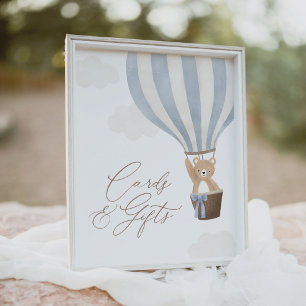 Nalle Bubblor för babyskor och gåvor Poster