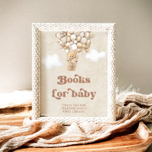 Nalle Bubblor Kön Neutral Bokar för Baby Poster