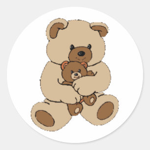 Nalle Buddies Runt Klistermärke