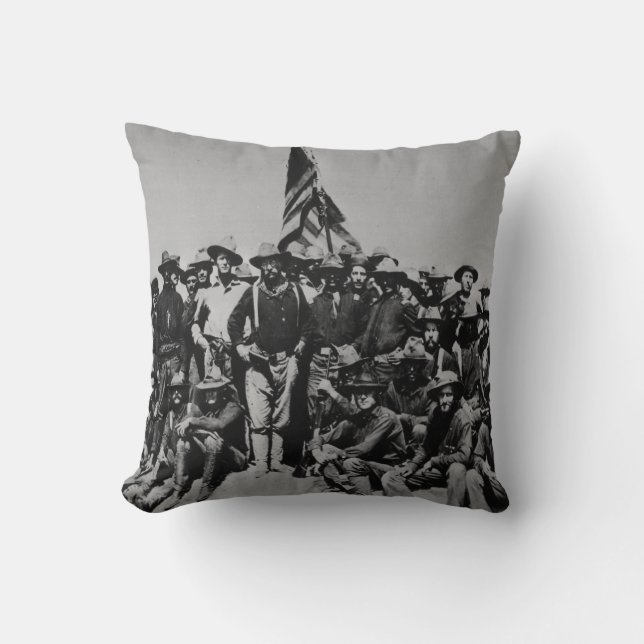 Nalle Colts Teddy Roosevelt grova ryttare 1898 Kudde (Framsida)