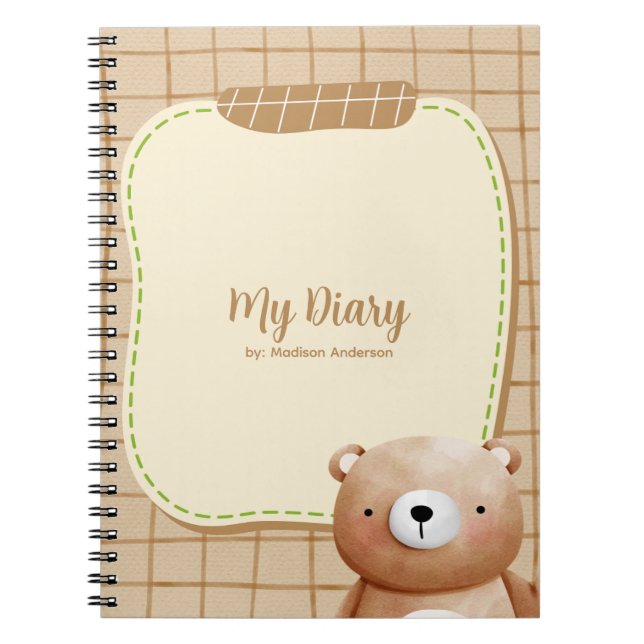 Nalle Diary Anteckningsbok (Framsidan)