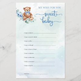 Nalle Eucalyptus WAN Baby Shower Game