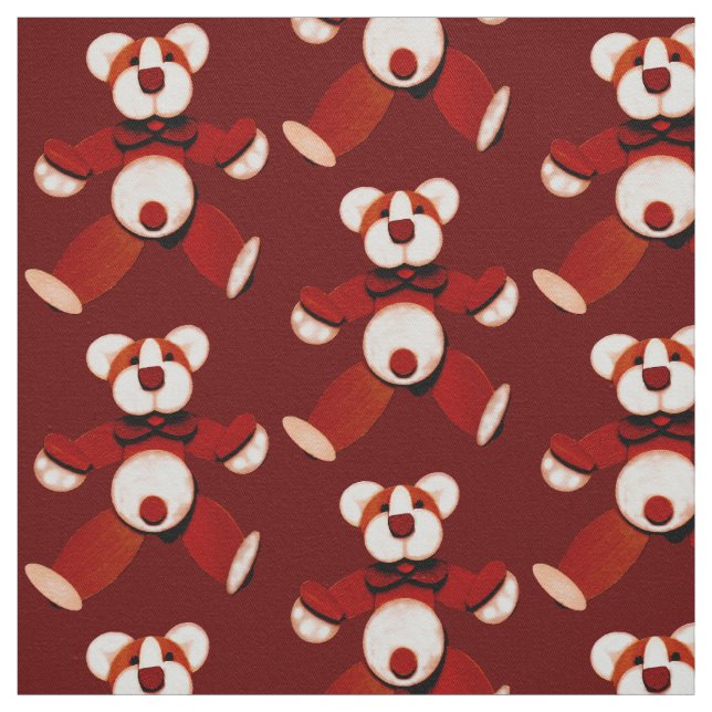Nalle Fabric Festive Bear Fabrics Tyg (Provkarta)