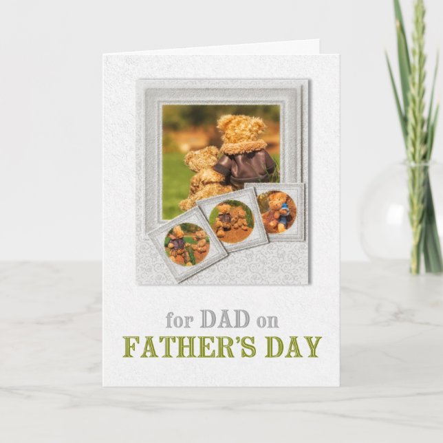 Nalle Far och Son Fars dag Kort (Framsida)