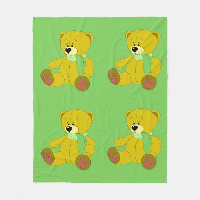 Nalle Fleece Blanket (Framsidan)