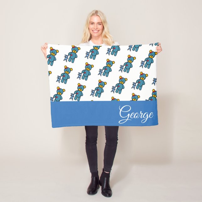 Nalle Fleecefilt (På plats)