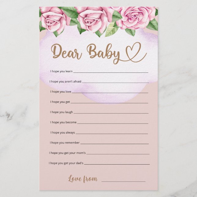 Nalle flicka duscha Bäste Baby Önskemål (Framsida)