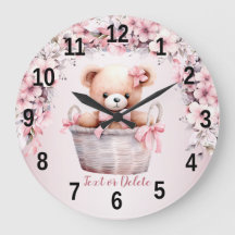 Nalle Flicka Rosa Flowers Elegant Chick 
