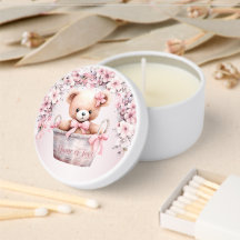 Nalle Flicka Rosa Flowers Party Elegant