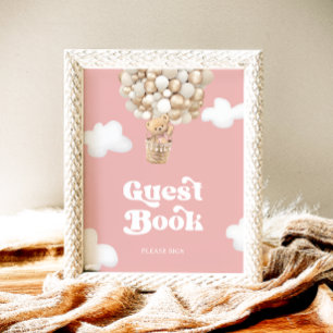 Nalle Flicka Shower Guest Bok Poster