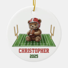 Nalle Football Ornament for Boys