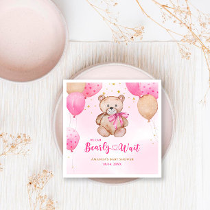 Nalle för babyduschservetter pappersservett