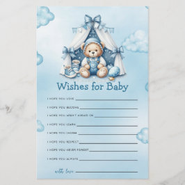 Nalle för babyvisningsspel i Tält Önskemål för