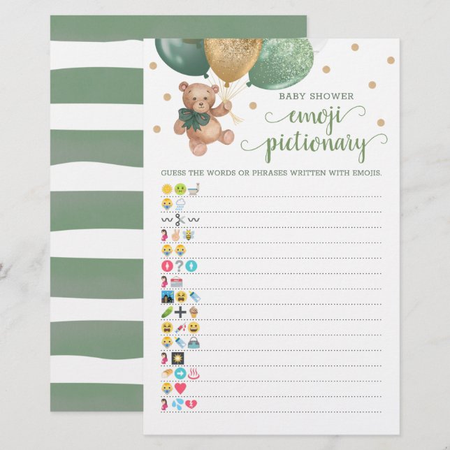 Nalle för bildupptagning för babyvisningsprogram E (Fram/baksida)