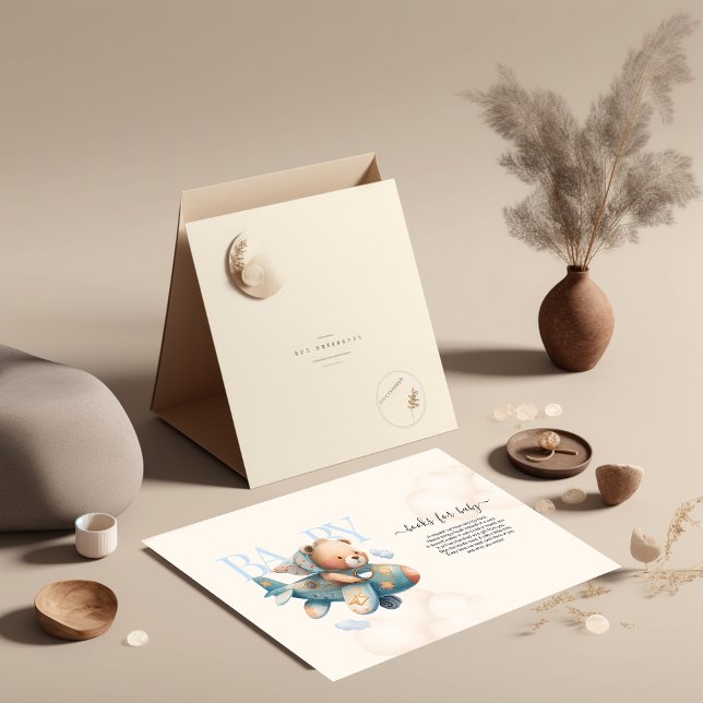 Nalle för flygplanet för utspädd vattenfärg inbjudningar (Skapare uppladdad)