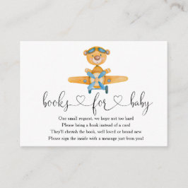 Nalle för flygplanspojke Bokar för Baby Tilläggskort